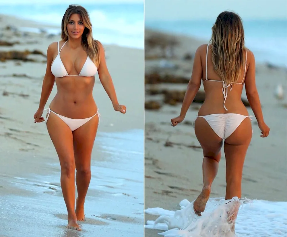 Kim Kardashian in a bikini