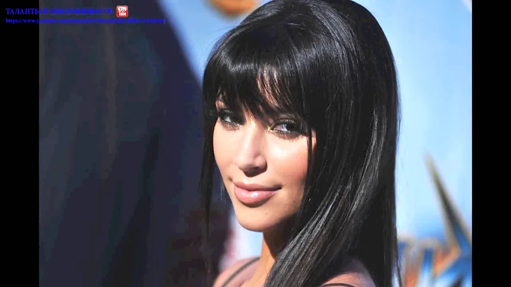 Kim Kardashian with bangs
