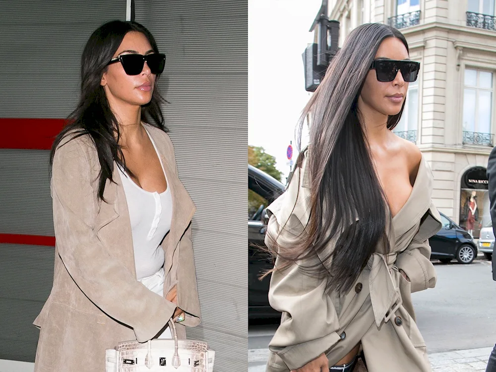Kim Kardashian Spears hair extensions