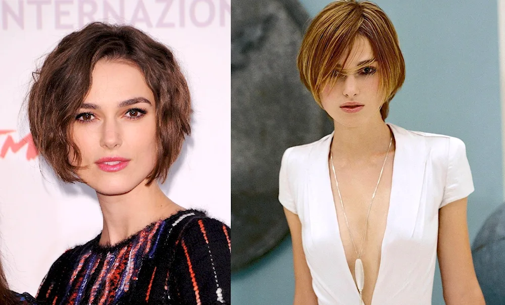 Keira Knightley with short haircut