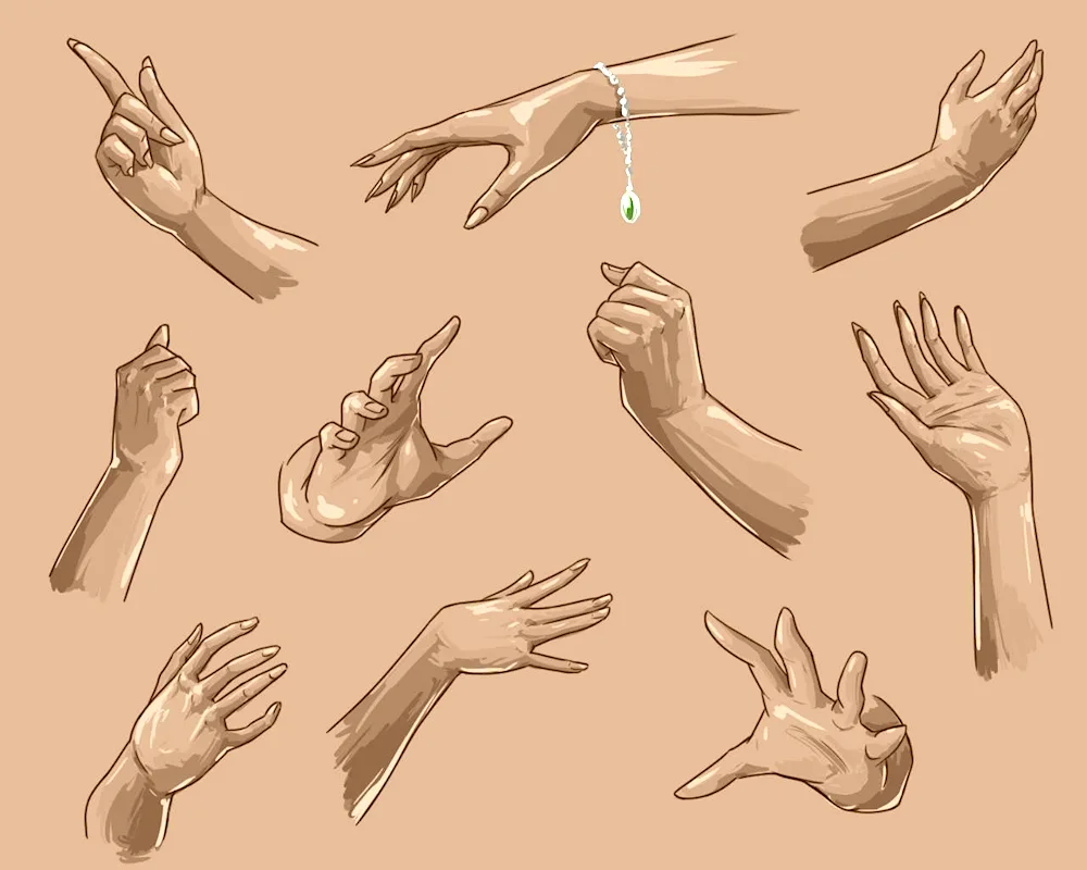 Anime hands