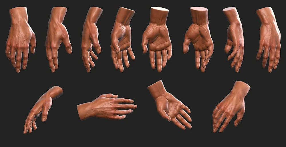 Women's hand gestures