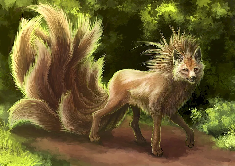 Kitsune nine-tailed fox