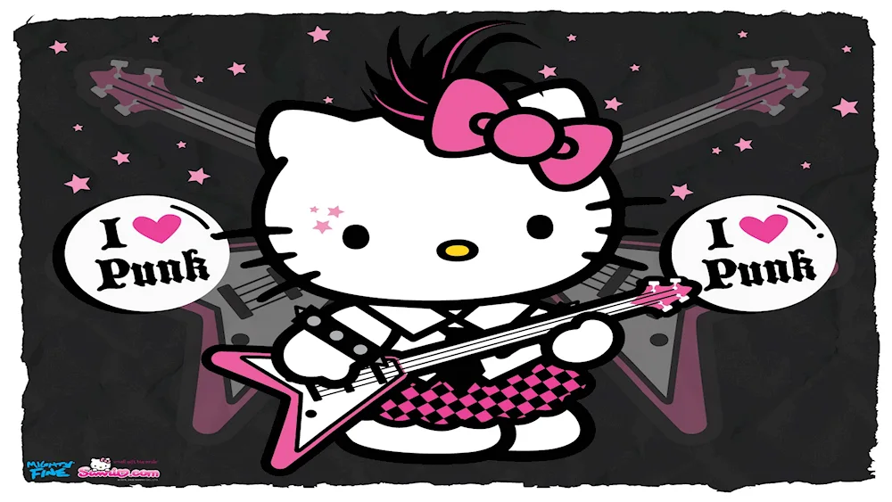 Hello Kitty punk Kuromi