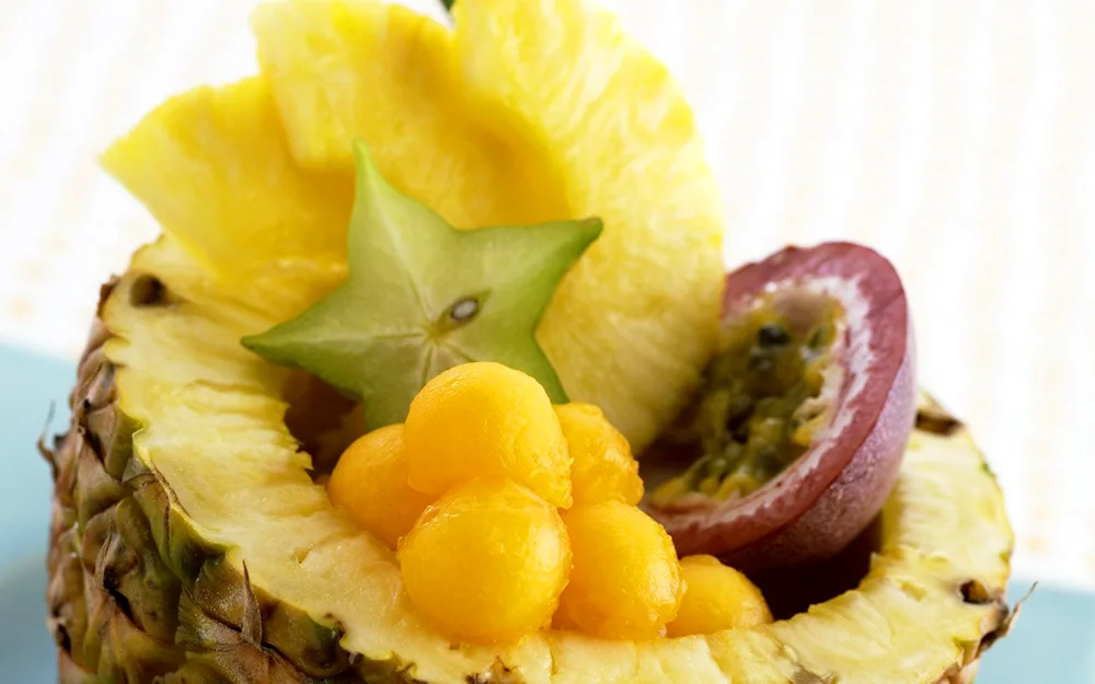 Kiwi and passion fruit