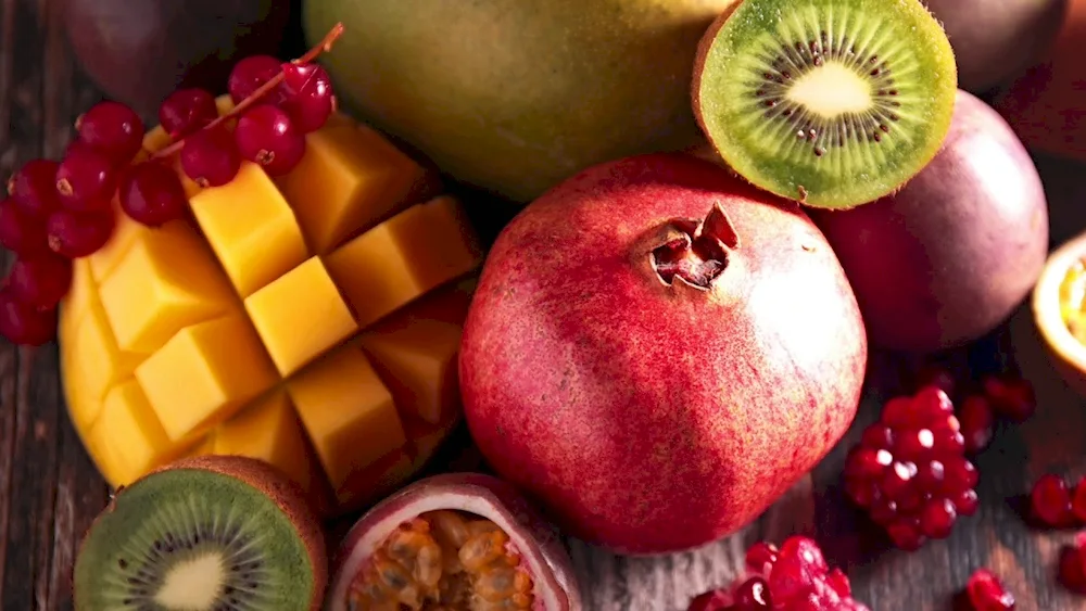 Papaya and passion fruit
