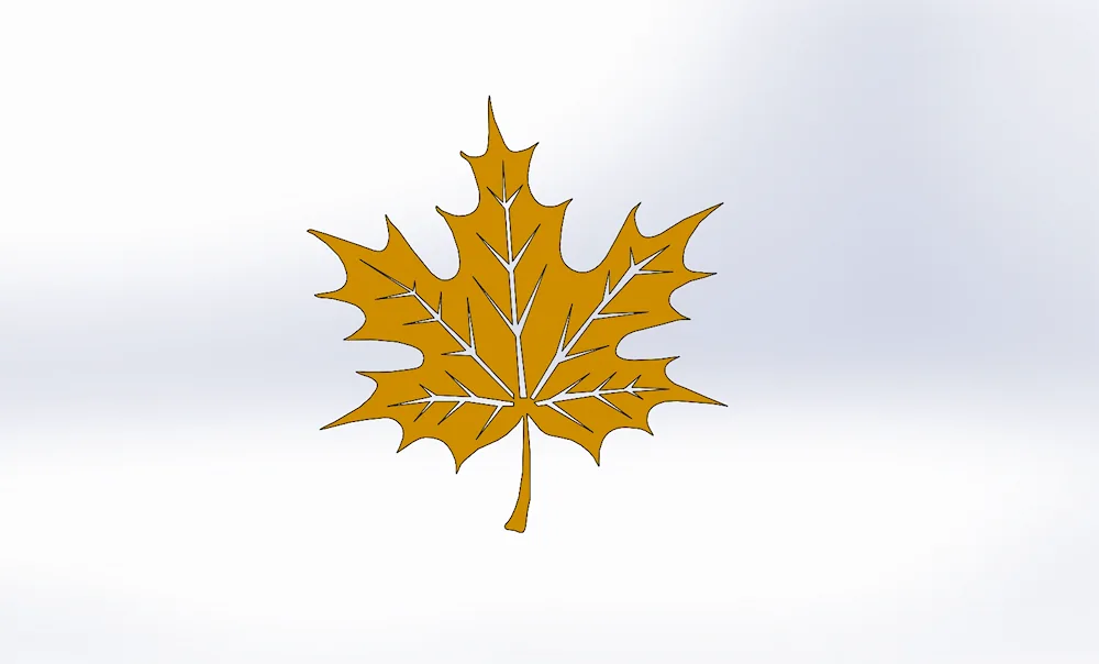 Maple leaf stencils