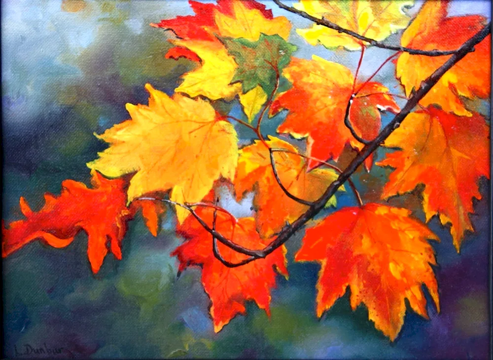 A maple leaf painting