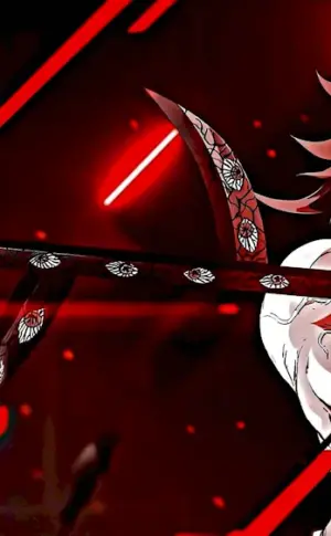 Kokushibo anime demon slashing blade