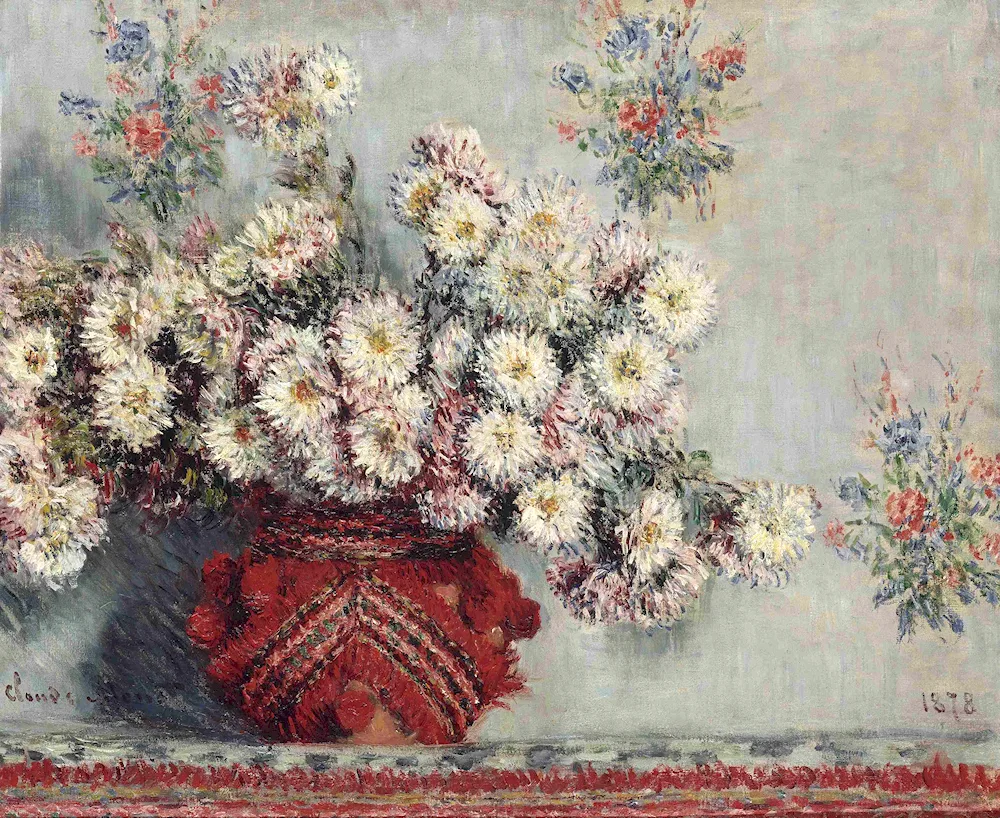 Claude Monet chrysanthemums