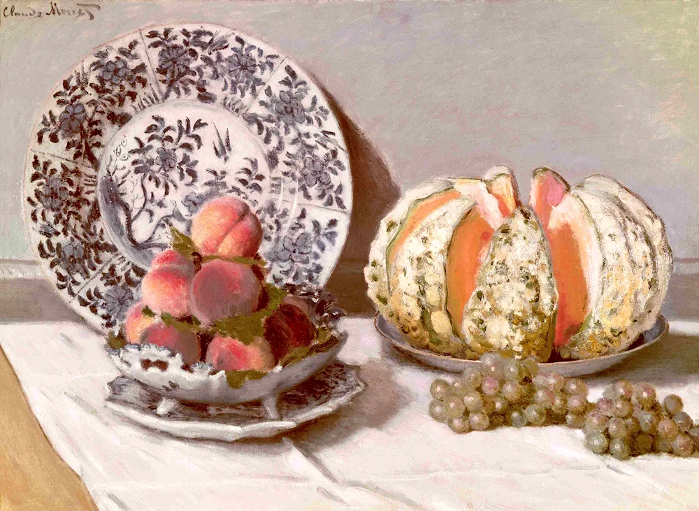 Claude Monet still life with melon