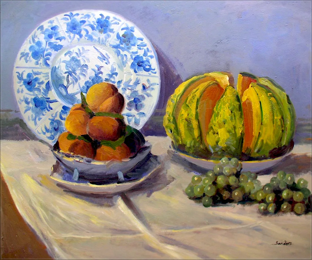 Claude Monet still life with melon