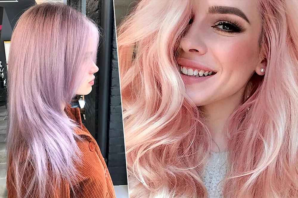 Light pink hair