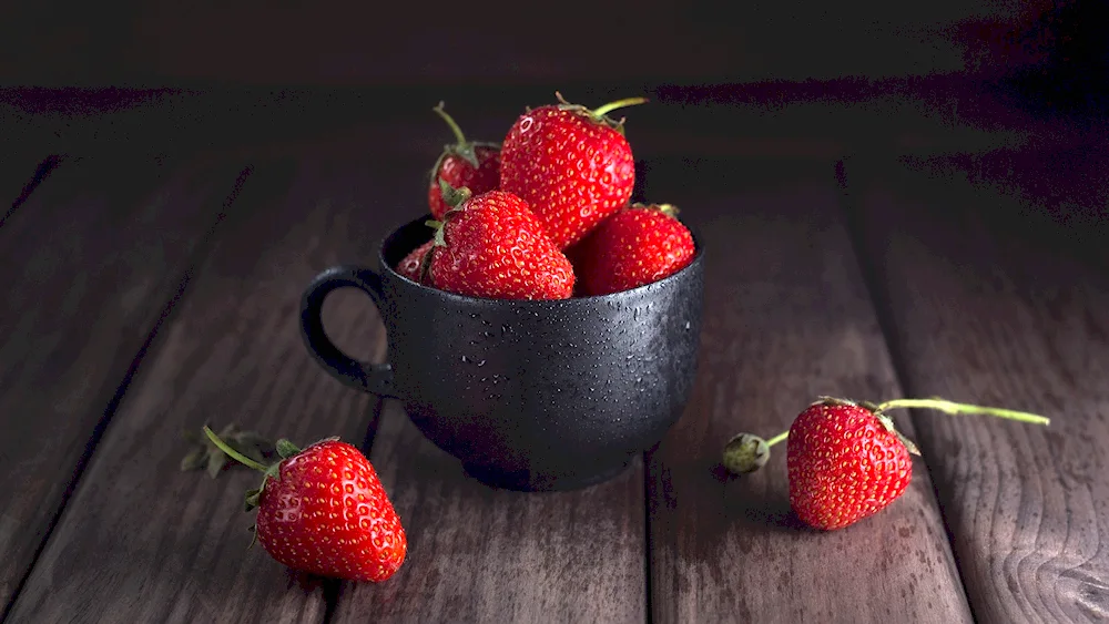 Strawberries in a cup