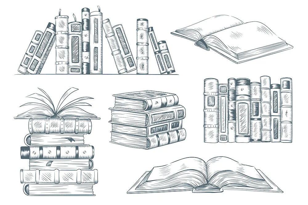 Drawing a book