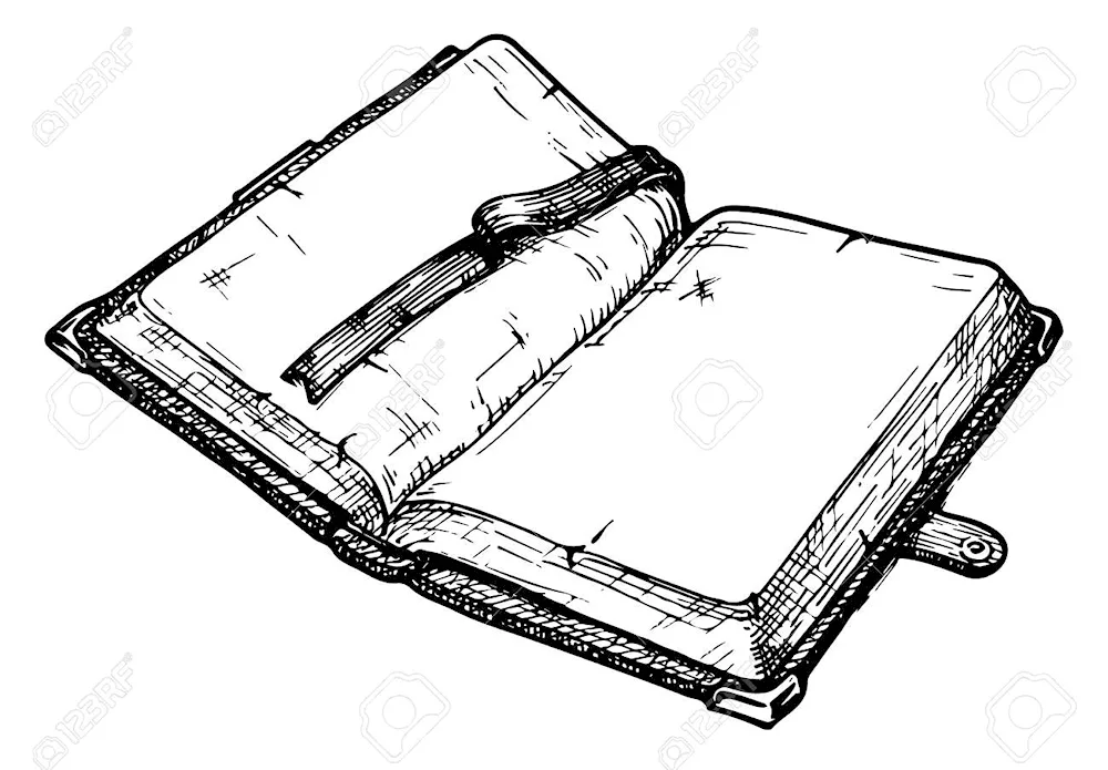 Drawing a book drawing