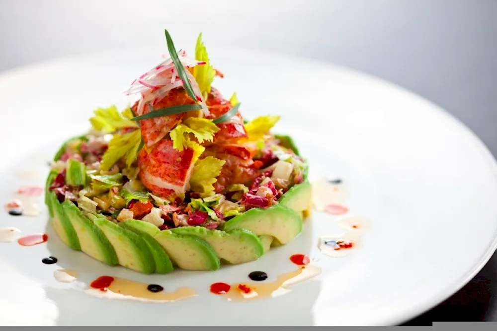 Cobb salad with avocado