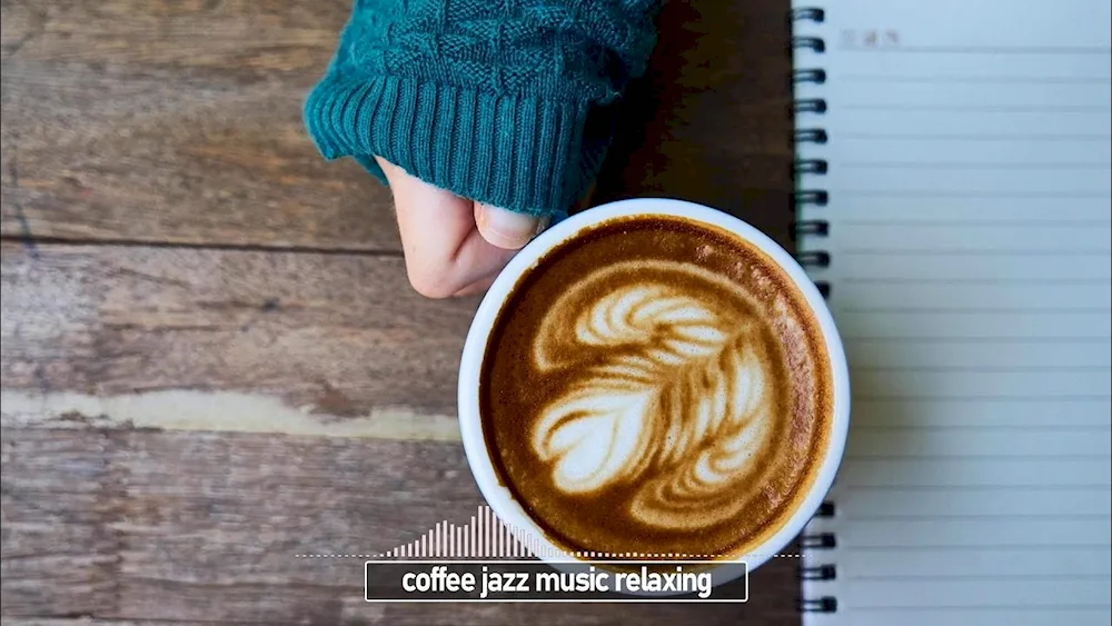 Simple cappuccino latte art
