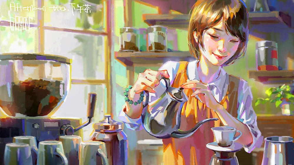 Coffee painting