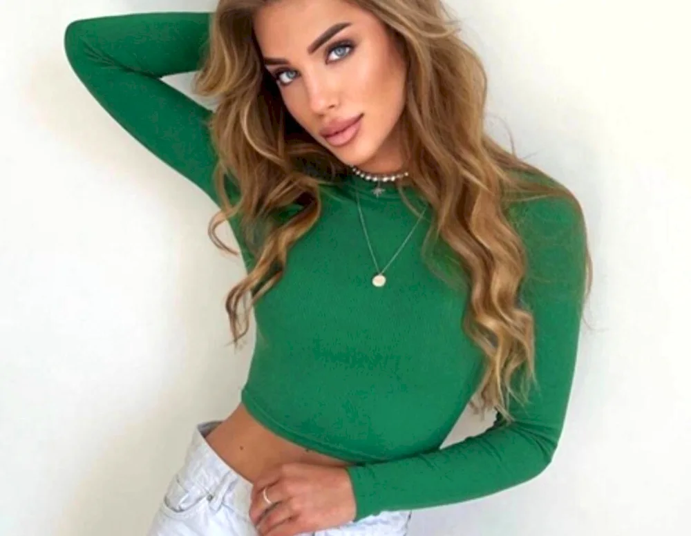 Overalls with green jeans
