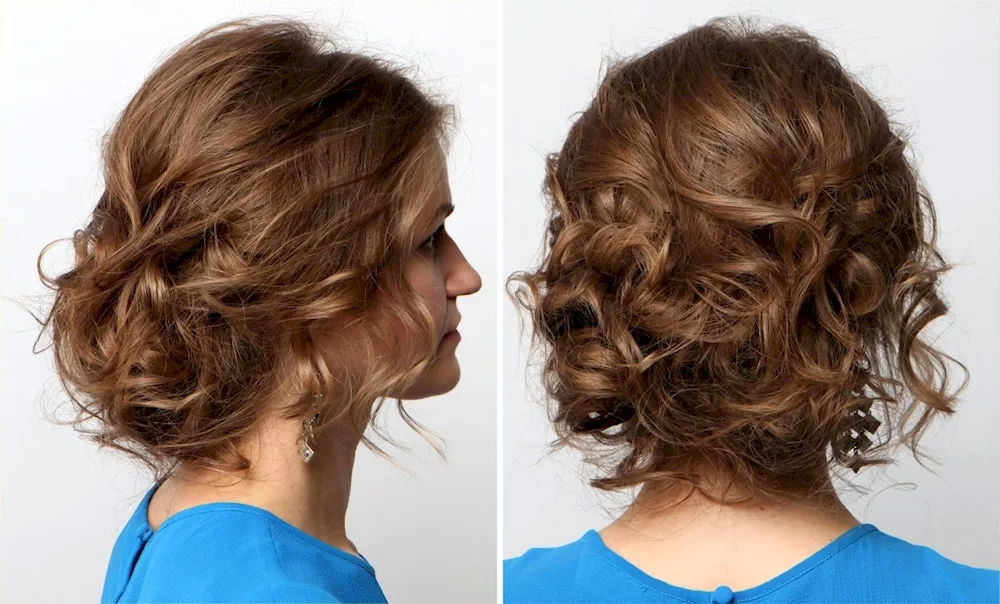 Cocktail hairstyles for medium hair