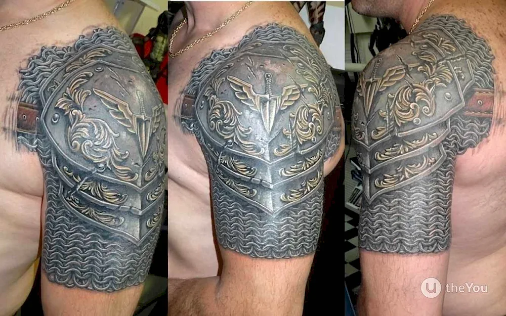 Covering shoulder tattoo