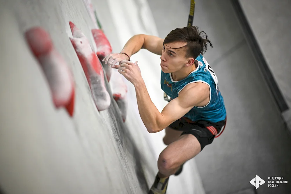 Koldomov Kirill rock climbing