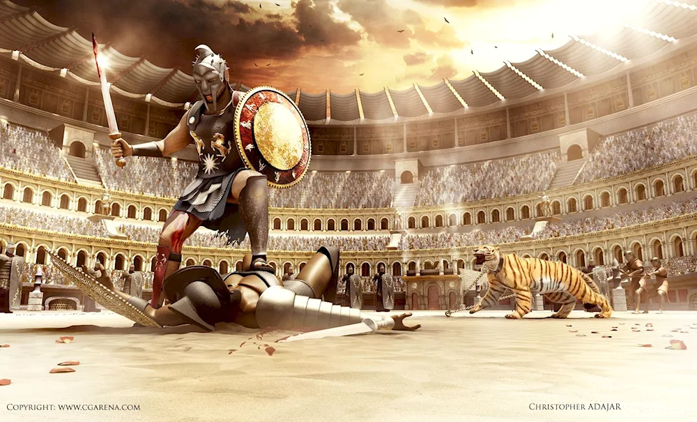 Coliseum in ancient Rome Rome gladiator fights