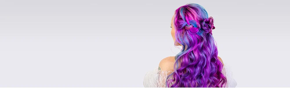 Linda Halberg blue hair