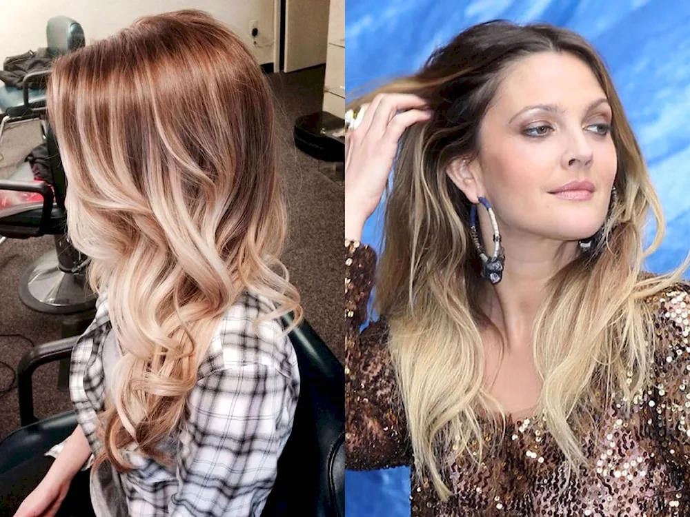 Ombre in light tones