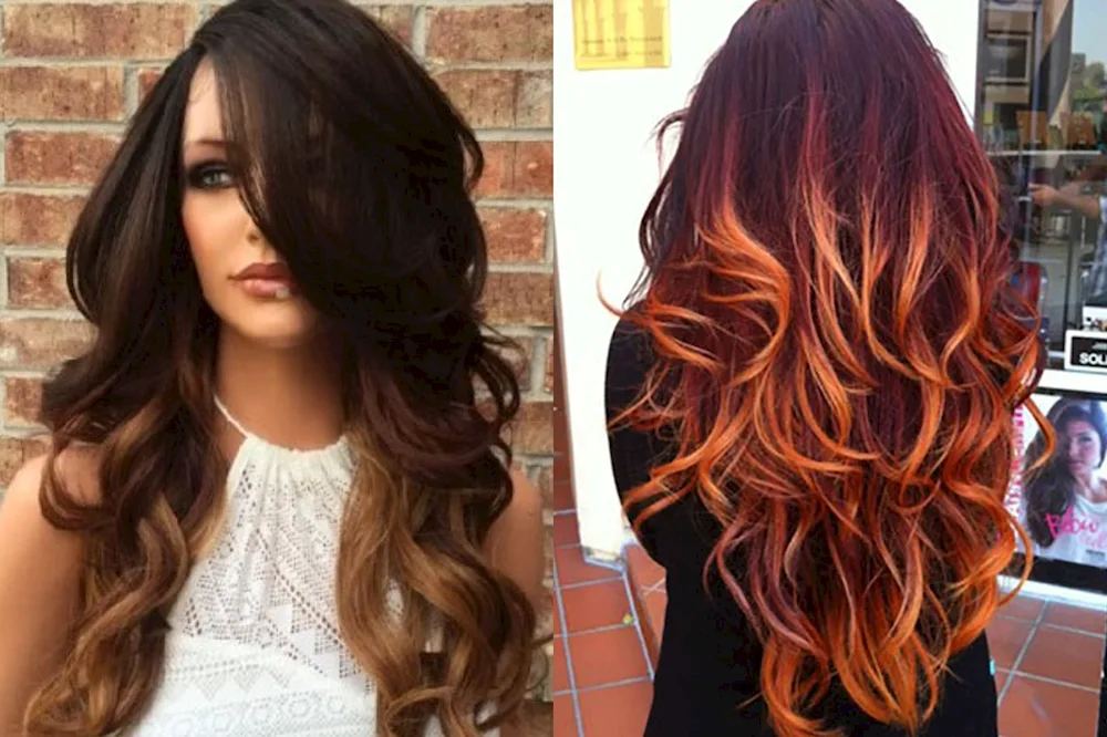 Mocha colouring on dark hair