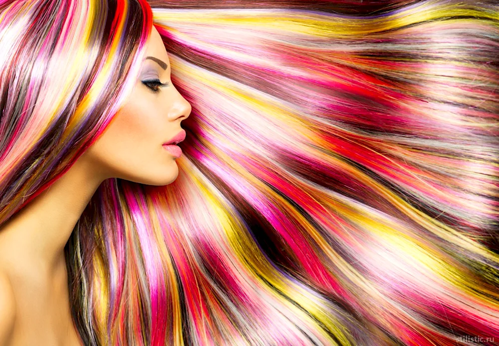 Dark girl's hair