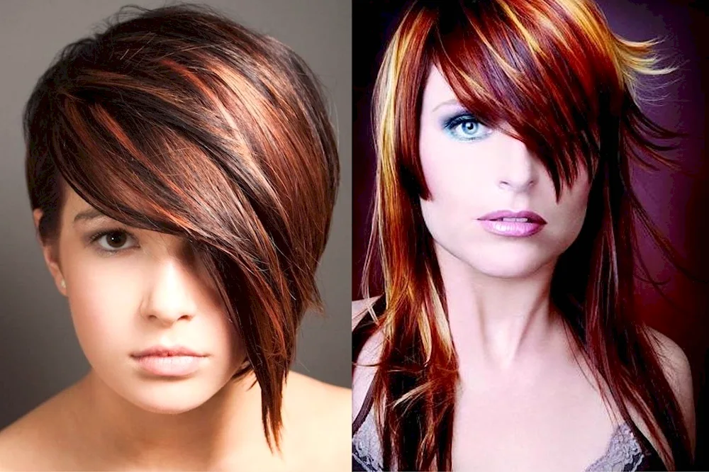 Feathers hair colouring