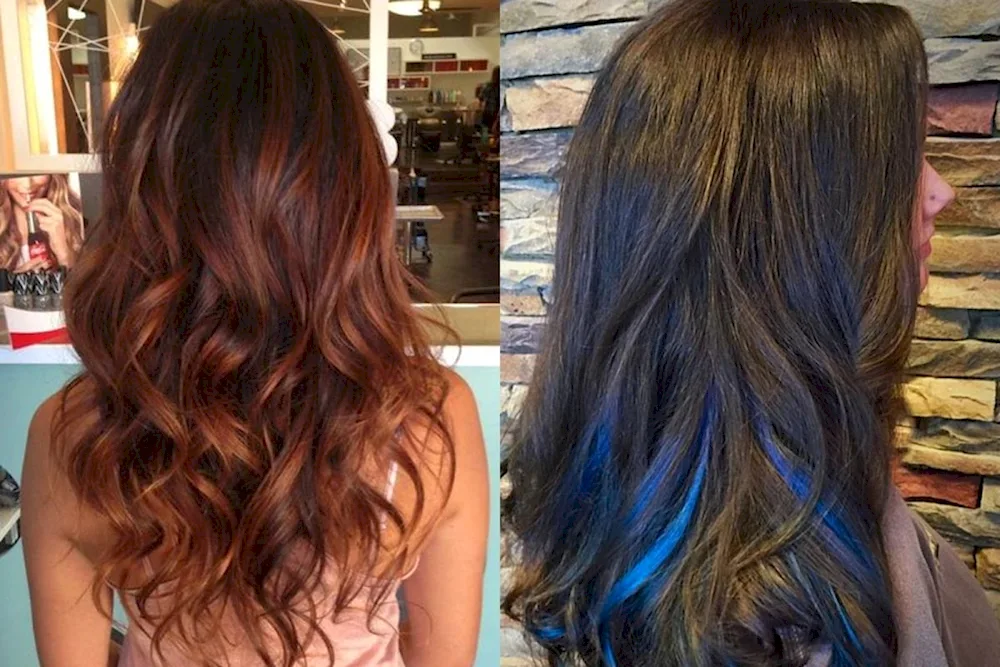 Long bob colouring