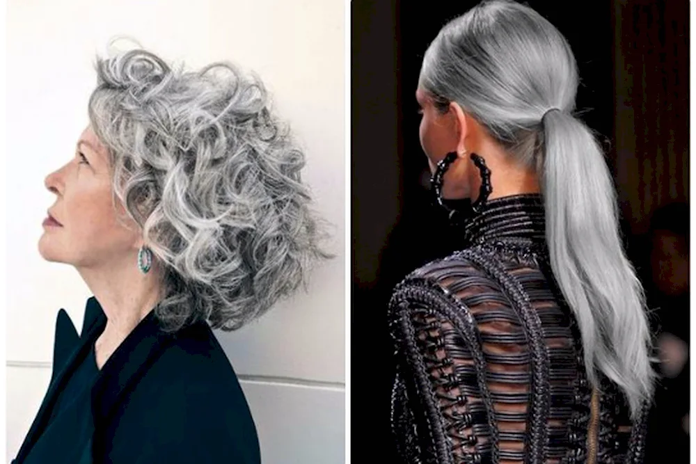 Grey hair colouring