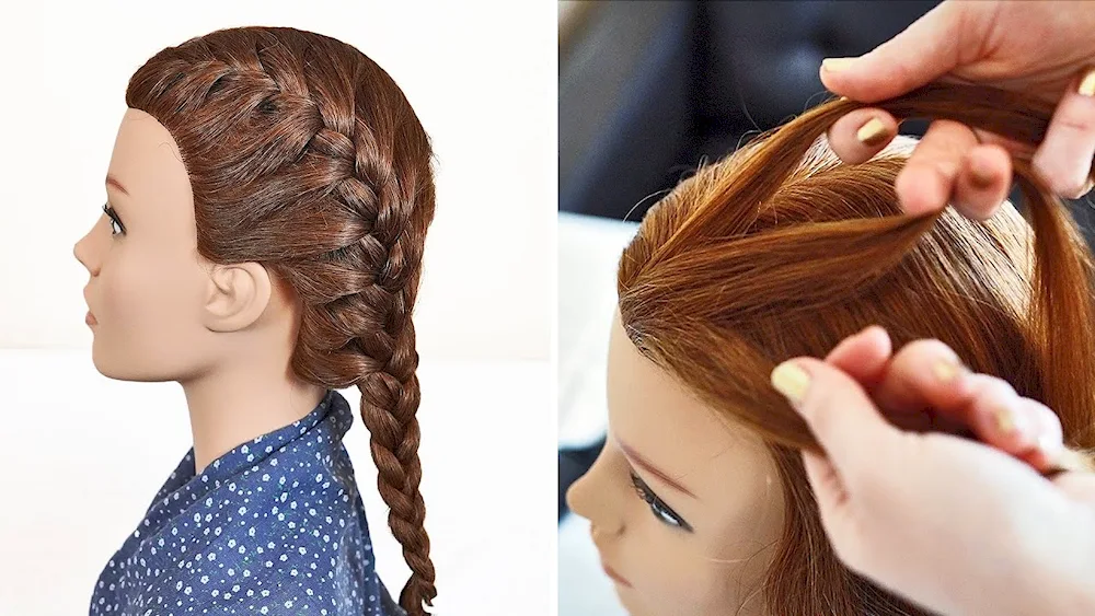 Children's hairstyles French braids