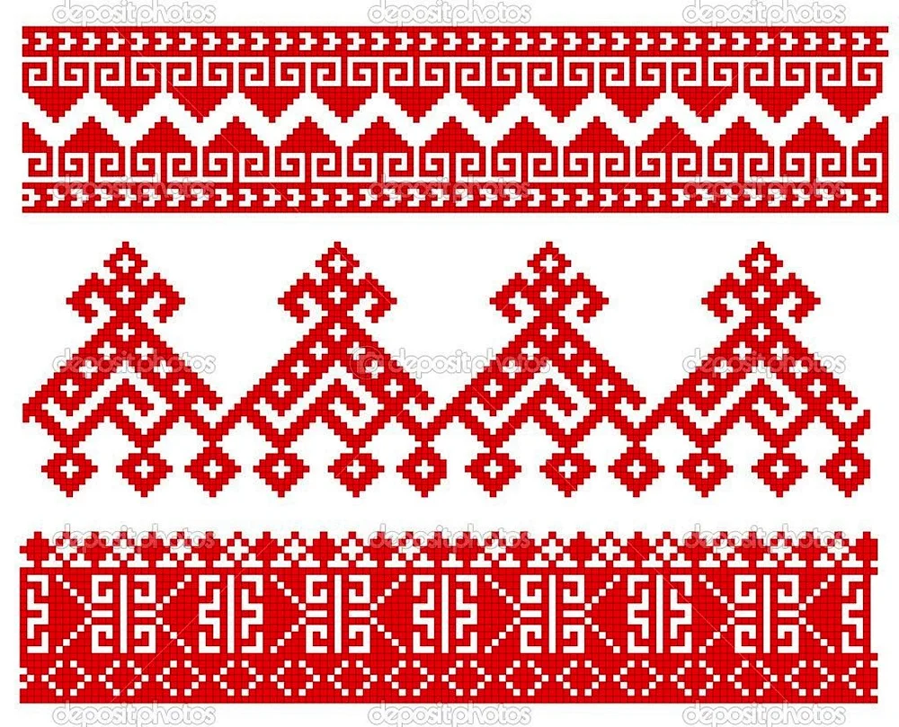 Komi national pattern Permian national pattern Weaving