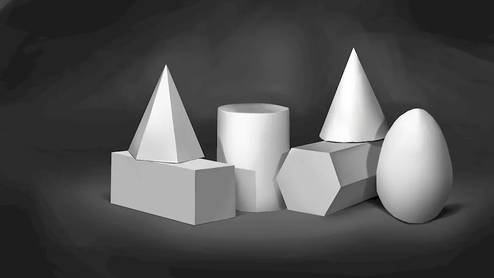 Gypsum geometric figures