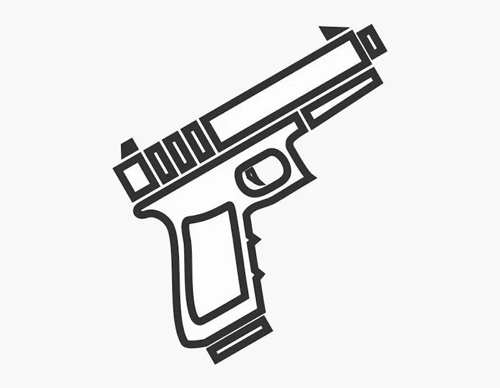 Glock pistol outline