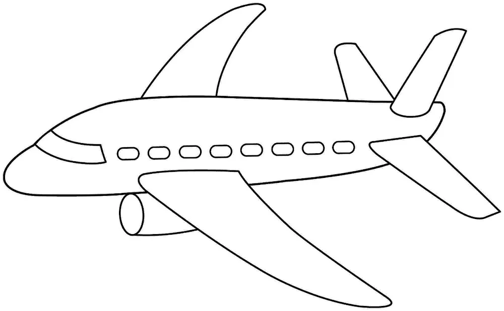 Aircraft outline from the side