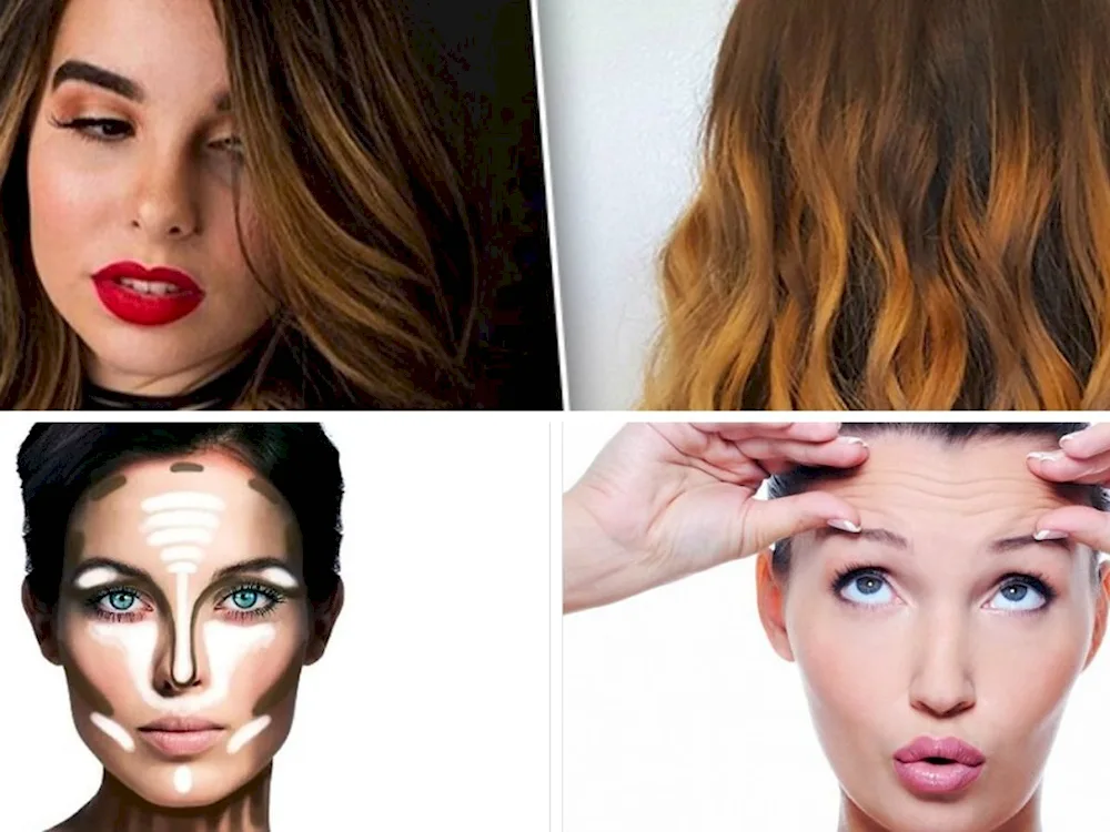 Contouring for a skinny face.