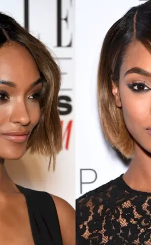 Contouring on Bob bob with bangs