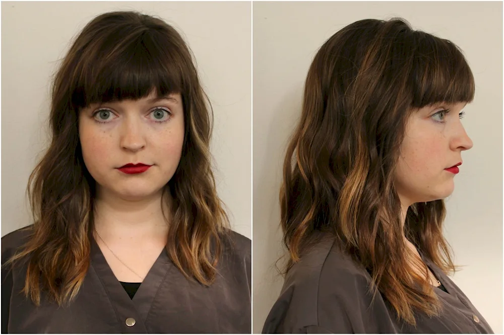 Contouring hair colouring