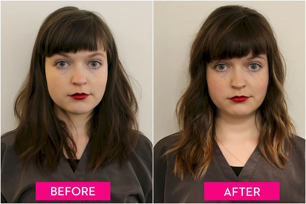 Contouring with bangs