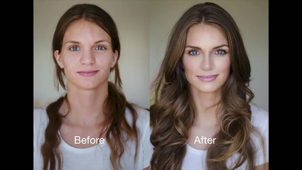 Shatush on dark blonde hair medium