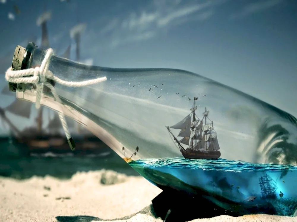 Ship in a bottle