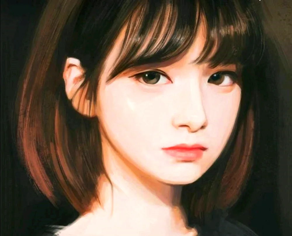 Korean Aidol bangs