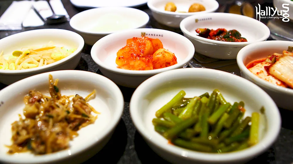 Korean food background