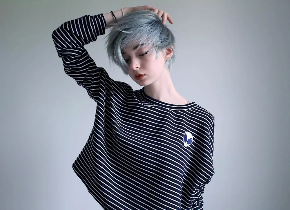 Korean haircut Tomboy Yang