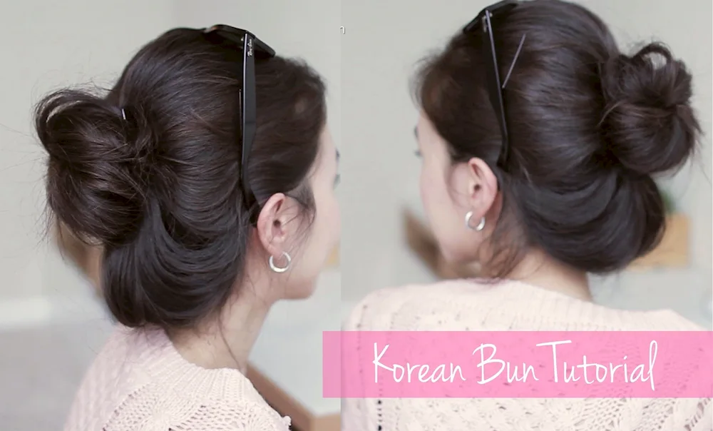 Korean bun hairstyles